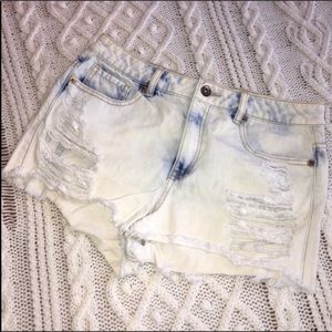 Sexy Distressed Jean Shorts Sz 28